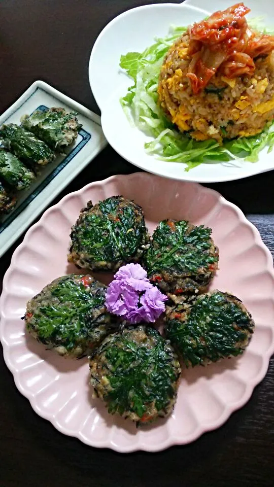 今夜は、豆腐ナゲットとキムチ炒飯♪|ゆっこさん