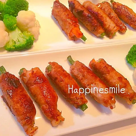 豚肉野菜巻き|Happinesmileさん