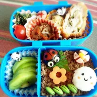 Snapdishの料理写真:幼稚園お弁当(年中)|TSUKIさん