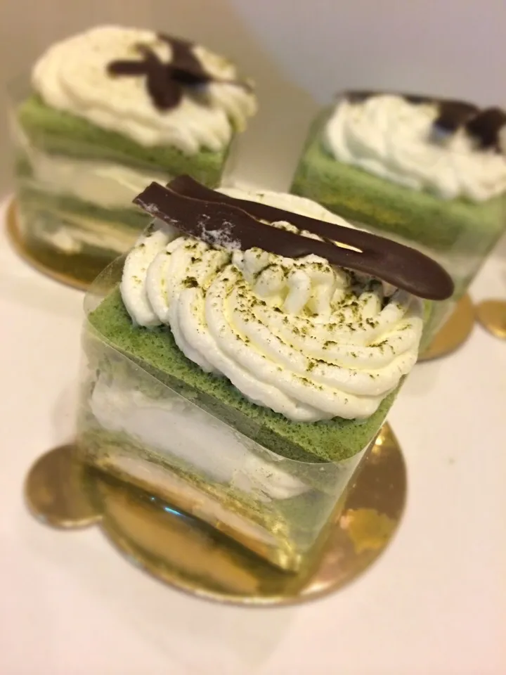 Green tea mini cake|waratthayaさん