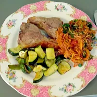 Turkish spinach rice and lamb chops|chandu patilさん