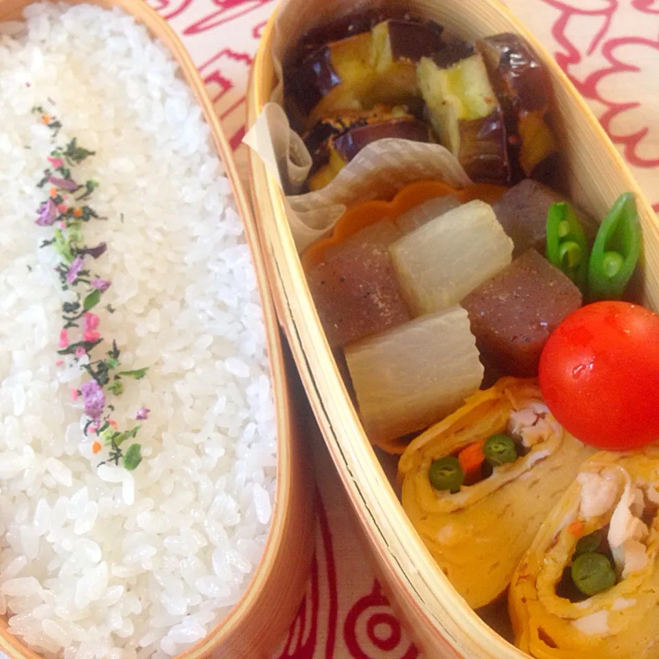 ネギ味噌はさみ揚げ弁当|びすこさん