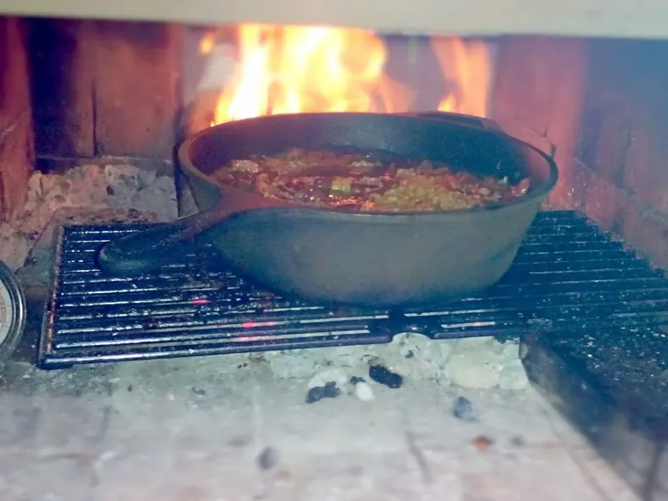 Puertorican Rice & Beans in the Brick Oven|Yari Gonzálezさん