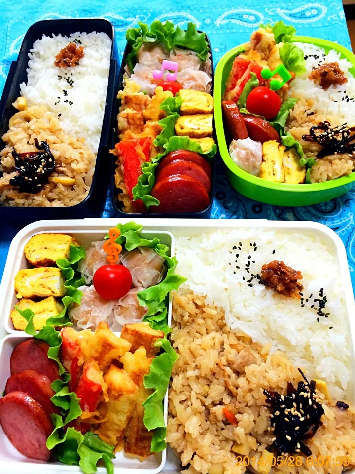 今日の３個弁当〜2014.5.28|こんぺいとうさん