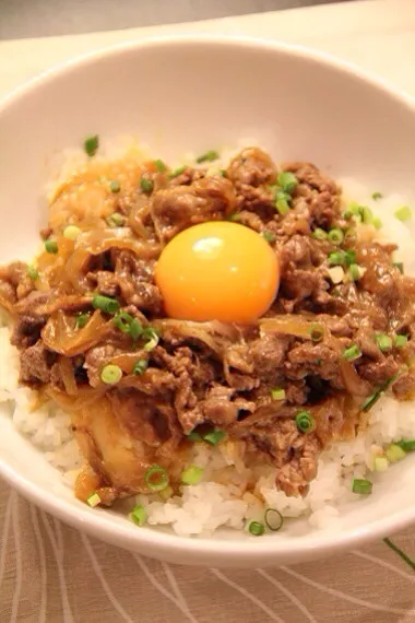 ねぎたま牛丼|ぷーさんさん