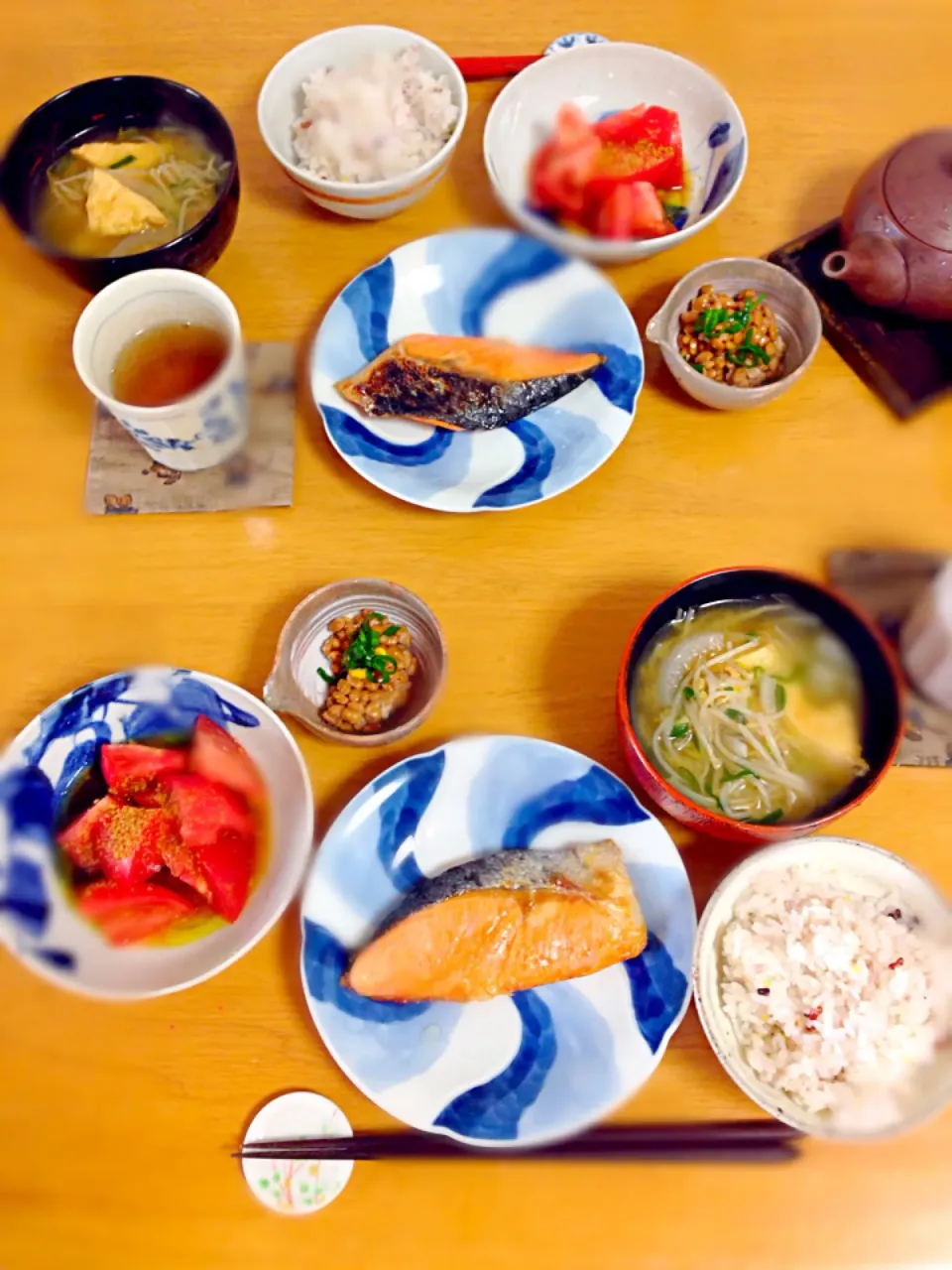 japanese breakfast. UNESCO intangible cultural heritage    ザ・日本の朝食👧 一汁三菜。ユネスコ無形文化遺産。|kctreeさん