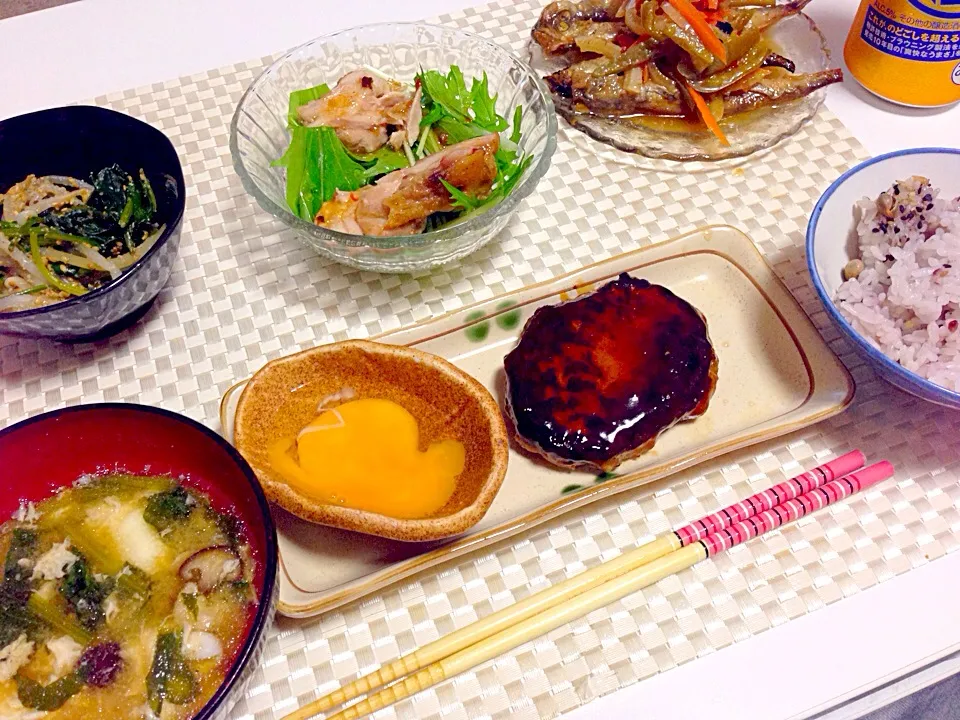 Snapdishの料理写真:豆腐入りつくね定食❤|maipuさん