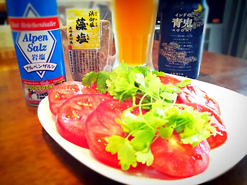 本日の夕酌のアテは🍅|おかっぴーさん