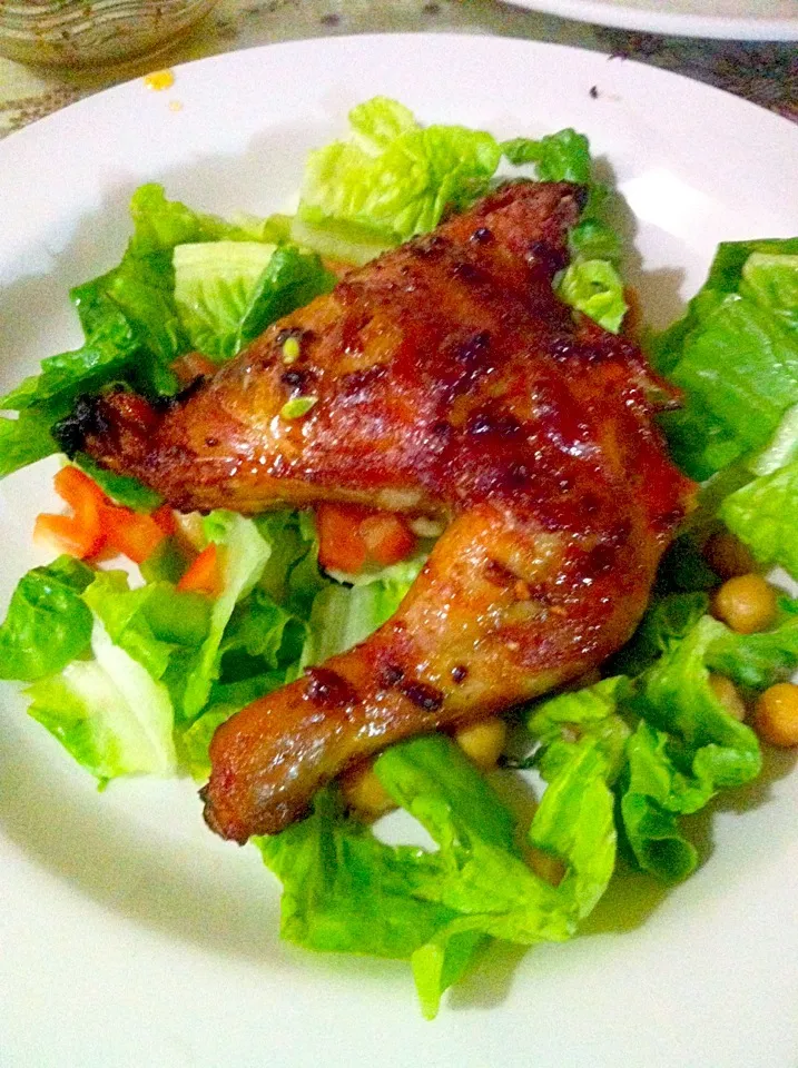 Spicy roasted chicken salad|Jalokiviさん