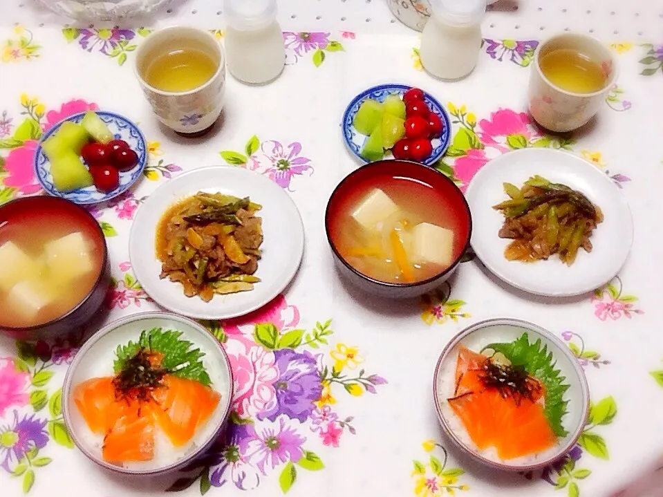 Snapdishの料理写真:晩ご飯(⑅´∀`)σ)∀`*)♡”|さとう かおりさん