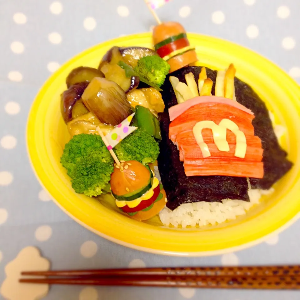 マックポテトなお弁当。|ゃぁゃさん