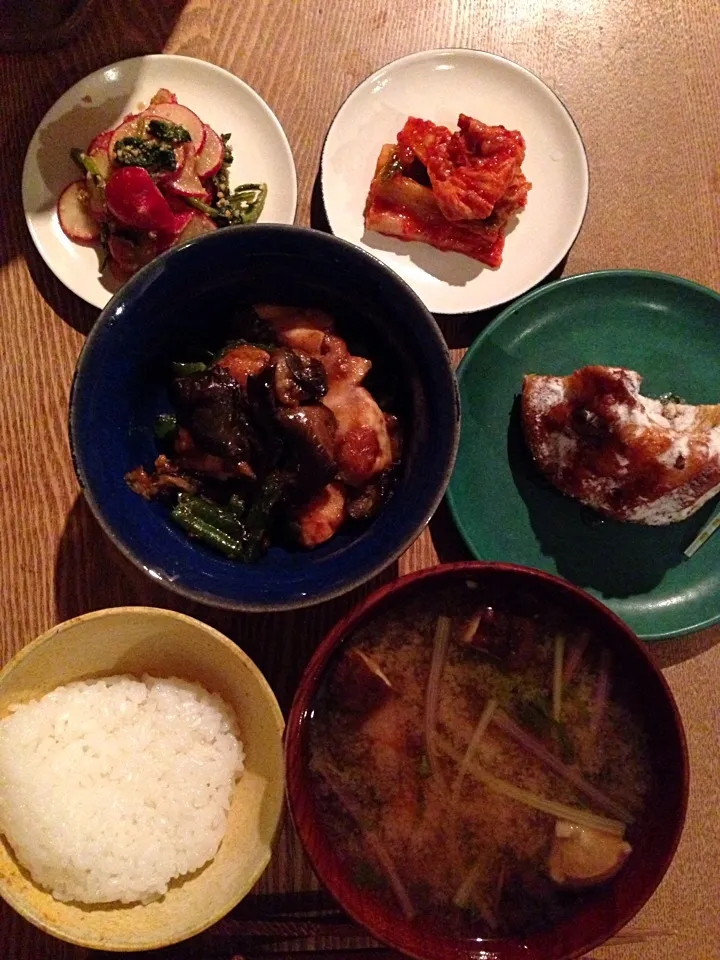 鶏ササミとピーマンの中華炒め定食|tkさん