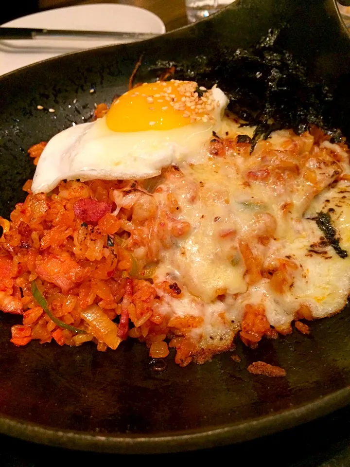 Cheesy kimchi fried rice☺️|Ng Yin Tingさん