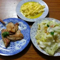 Snapdishの料理写真:心情好煎魚，奶油蛋，爆炒高麗|來呷飯さん