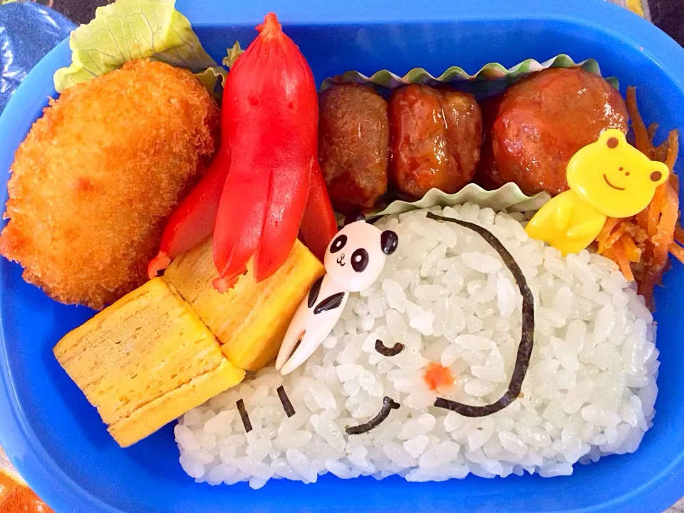 ぞうさんのすべり台🐘弁当|かおりさん