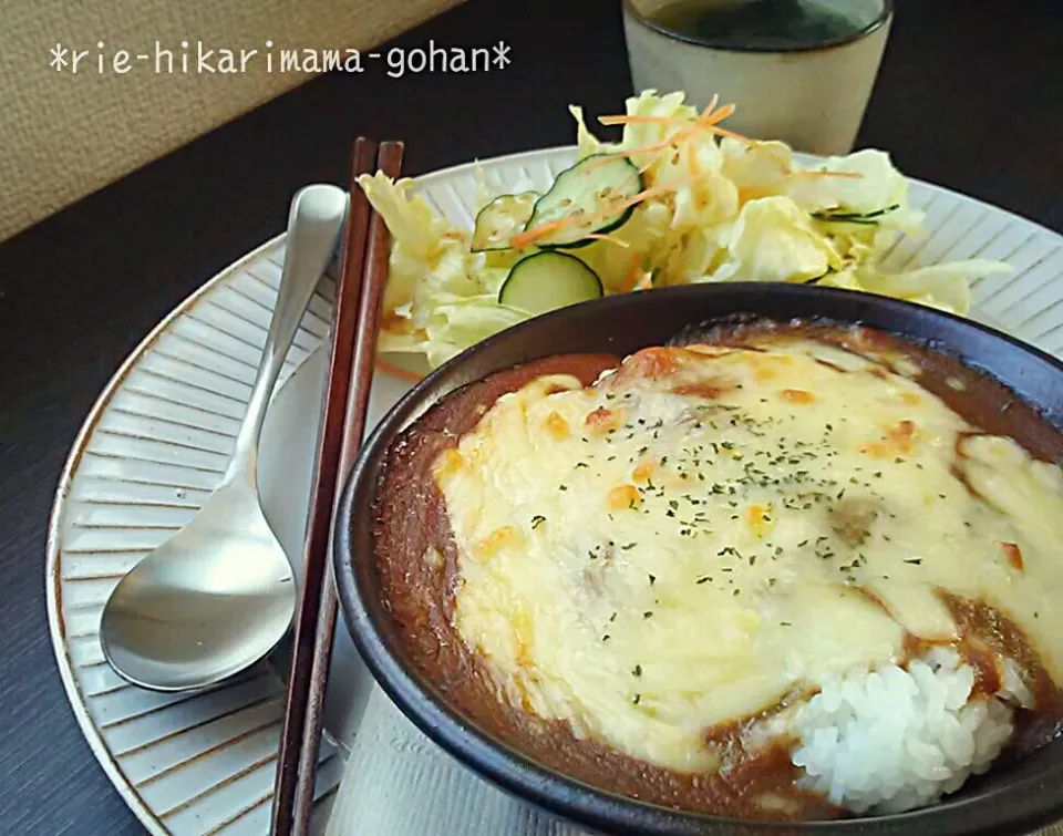 カレーラストスパート~ドリア♪
美味しいけど朝から重い~。。。笑
けど、今日も暑いから早く食べなきゃ~(ﾉ*´_｀)ﾉ|ひかりママさん