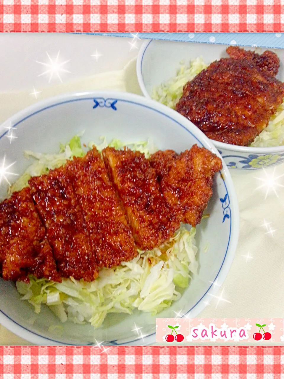 Snapdishの料理写真:くみさんのやっぱソースカツ丼でしょ(^^)|桜里さん