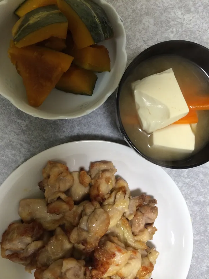 鶏の唐揚げ＆かぼちゃの煮付け|Takumi Takagiさん