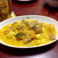 Snapdishの料理写真:豚肉の煮込みカレー味|米須由一さん