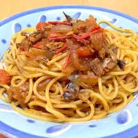 オイルサーディンとトマトのパスタ|正悟さん