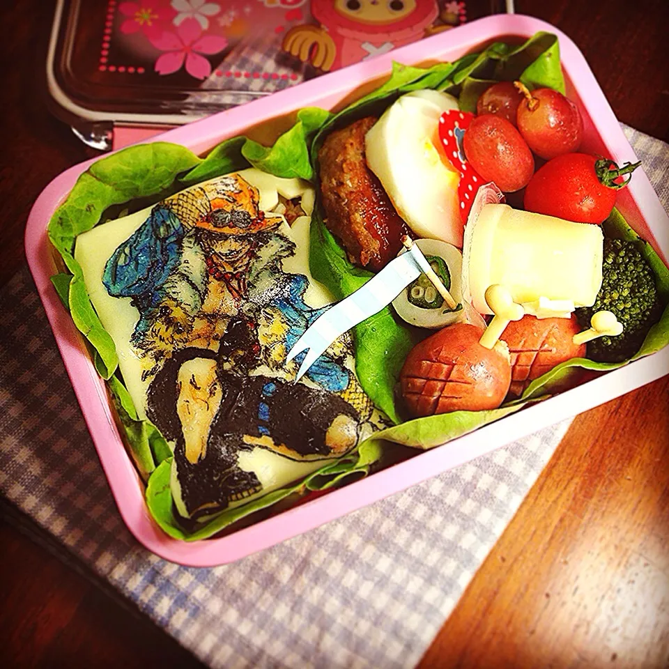 ONE PIECE⭐️Portgas D Ace  Hamburg steak Lunch box. ワンピース⭐️エース ハンバーグ弁当|Yuka Nakataさん