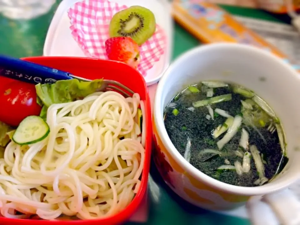 そうめん弁当@ネギ塩つけ麺|舞さん