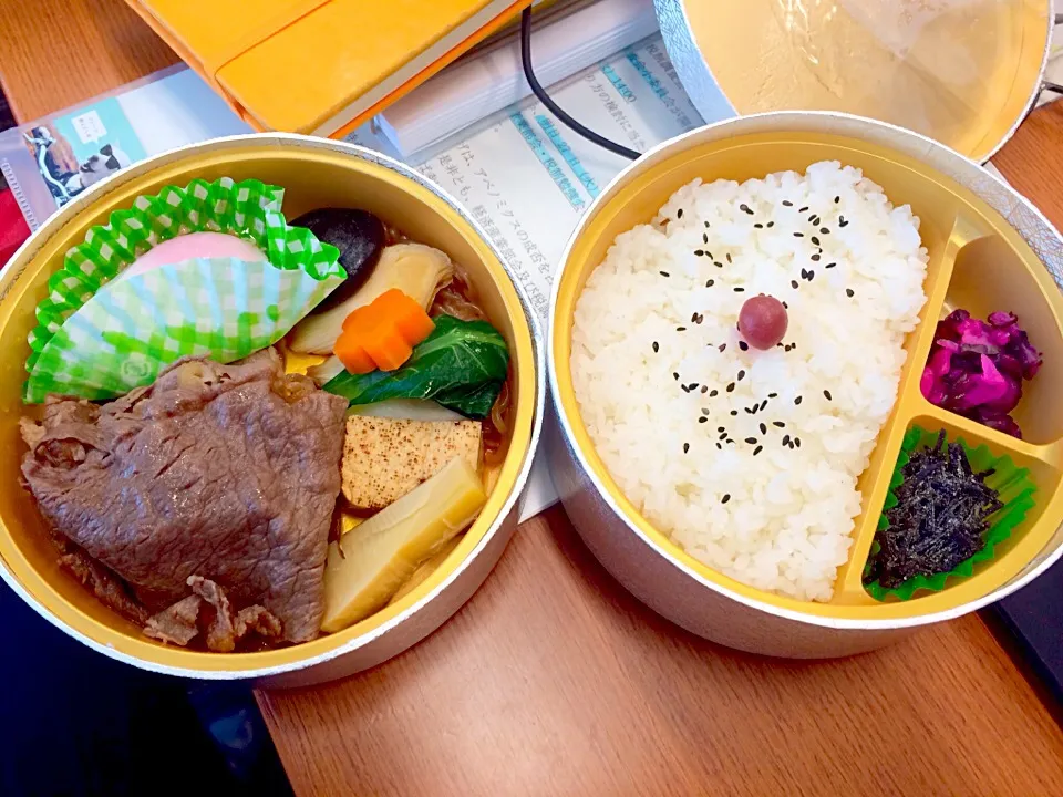 Snapdishの料理写真:今半のすき焼き弁当！|Food is lifeさん