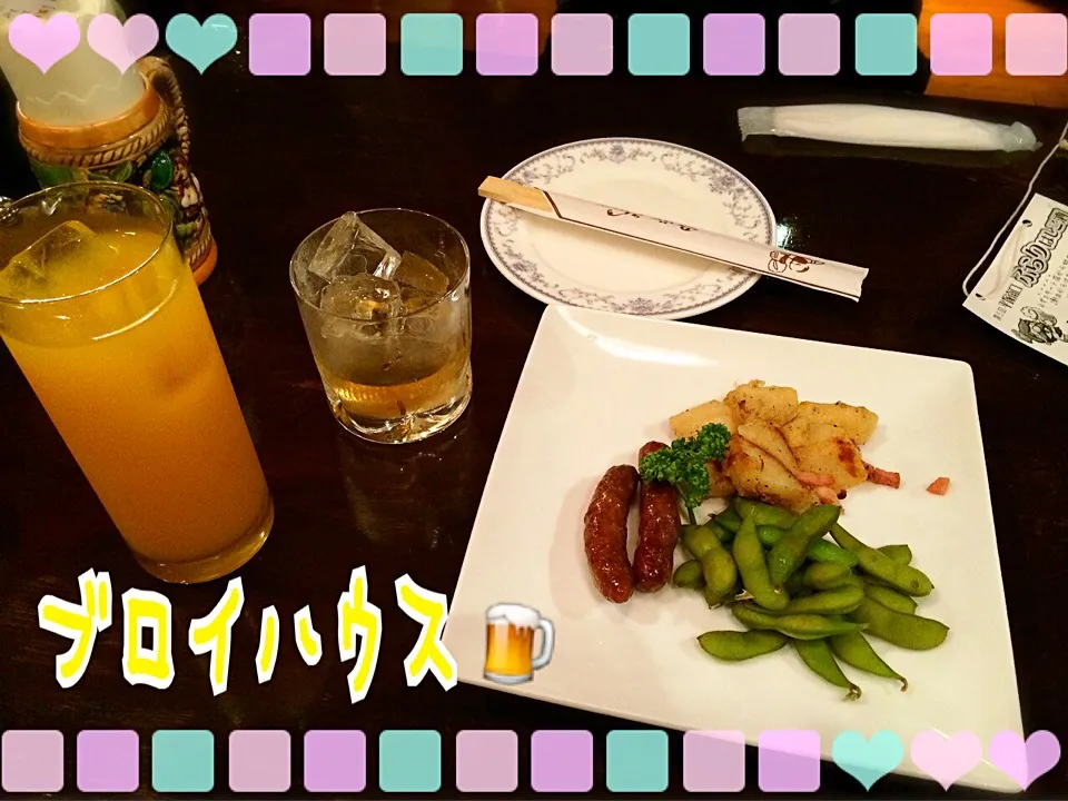 Snapdishの料理写真:ぶらりはしご酒🍺4軒目はブロイハウス🍻|みきぴょん♪さん