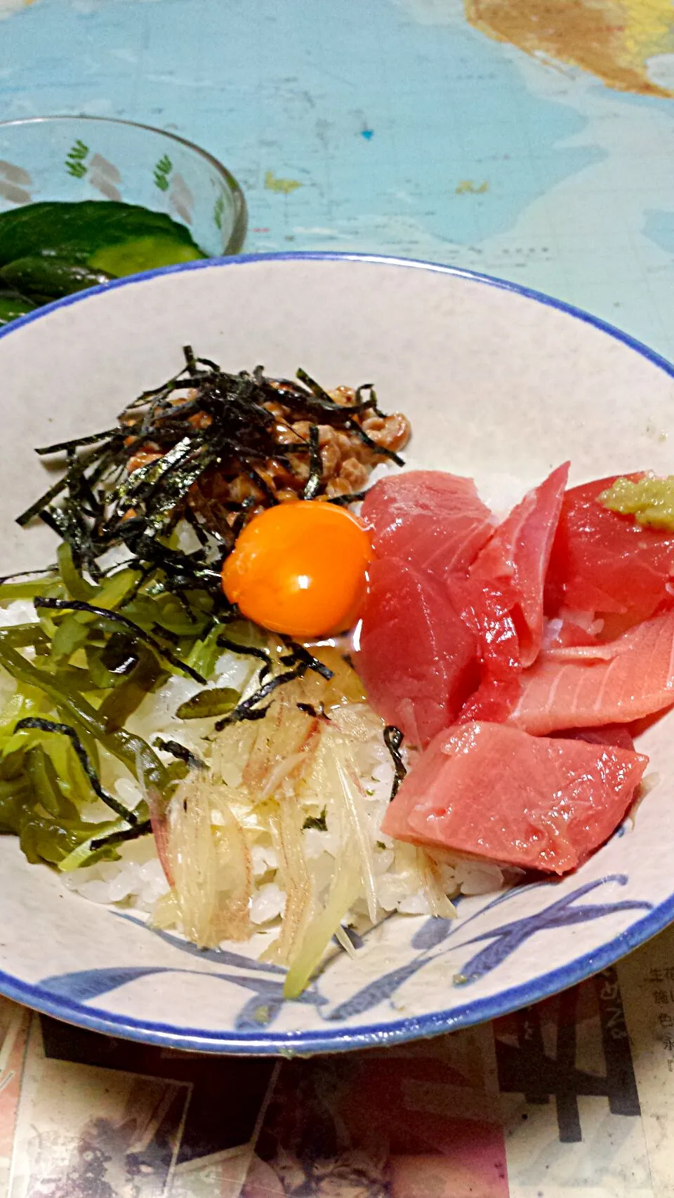 Snapdishの料理写真:マグロスタミナ丼|ひろりんさん