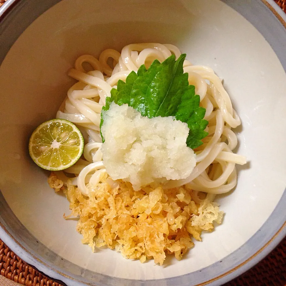 Snapdishの料理写真:おろし酢橘冷やし讃岐うどん♬|黒パグ.ヨシコさん