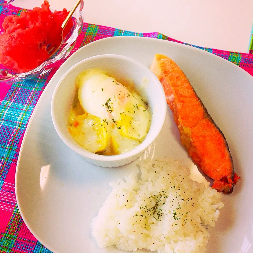 夜勤明けのご飯。|ちっちさん