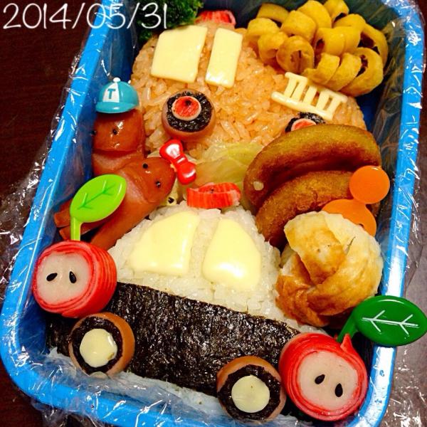 乗りものキャラ弁 はしご車から団子鼻 ２００系 まで 消防車 パトカー 救急車 飛行機 新幹線 Snapdish スナップディッシュ