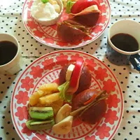 Snapdishの料理写真:土曜の朝ごパン|毎朝5時ラーさん