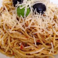 オリーブペーストのスパゲティ