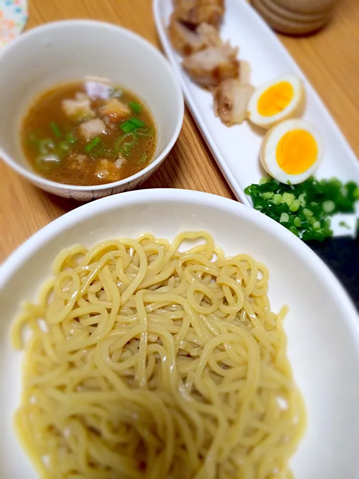 自家製チャーシューでつけ麺|みやてぃーさん