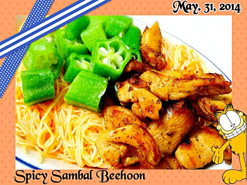 Simple Spicy Beehoon😊
😄Teriyaki Fillet😄Lady's finger😉|🌷lynnlicious🌷さん