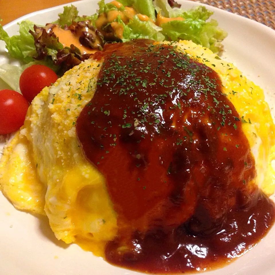 今日の晩ご飯はオムライス。|chacoさん