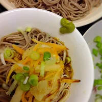 Snapdishの料理写真:天ぷらうどん+蕎麦|ずきみくさん