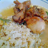 fried rice with butter milk chicken|Siti Harlenyさん