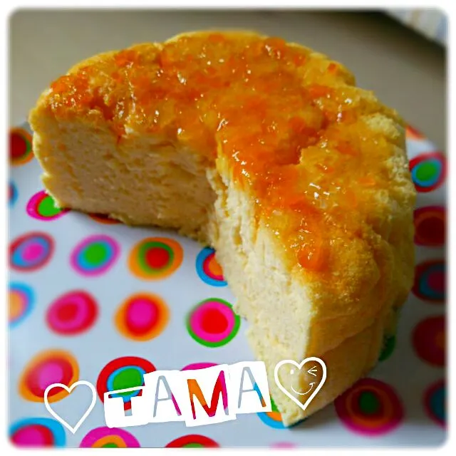 おやつ～♡クリチーと水切りバニラヨーグルトのスフレチーズケーキ♪|♡tama♡さん