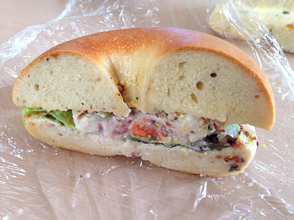 Honey Mustard Chicken Bagel|chan mitsuさん