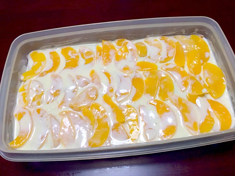 Peach Grahan Cake|Maribeth Trinidad Nakamuraさん