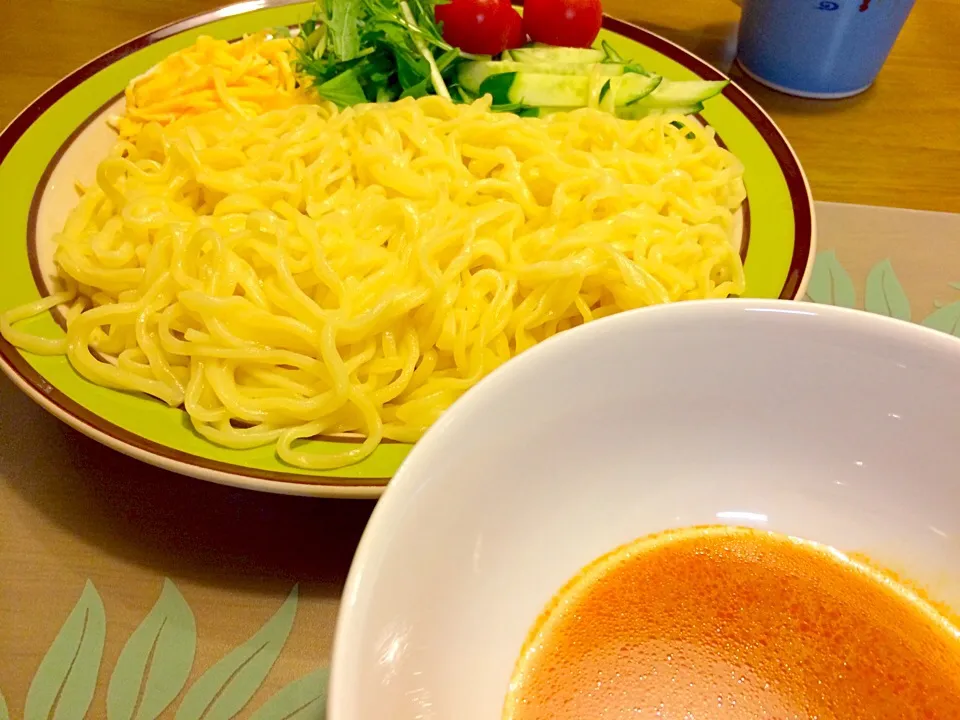 たんたんつけ麺で夕食🍜🍜|かずみさん