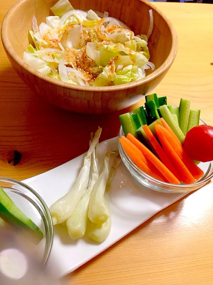 野菜スティックにもろきゅう味噌を付けて食べるのがうますぎる♡|あいさん