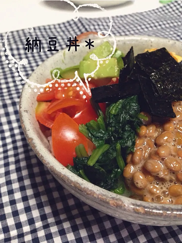 納豆丼＊|やぁさん