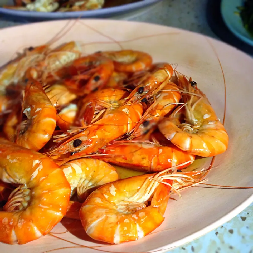 Snapdishの料理写真:Brandy prawns|willzさん