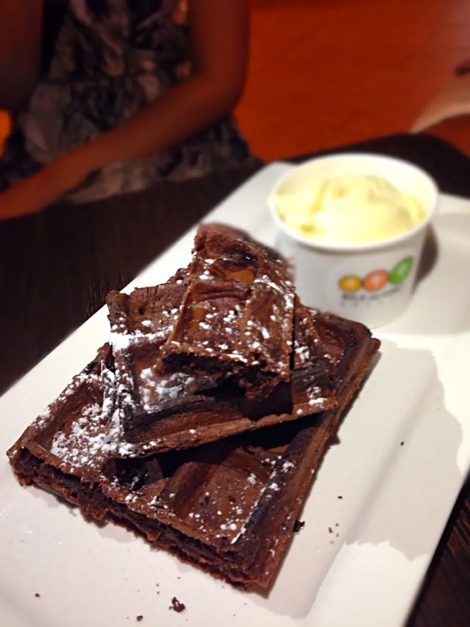 Choc waffle durian ice cream|willzさん