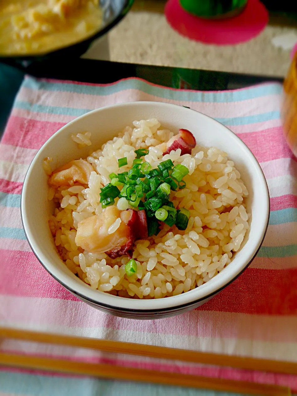 タコ飯☆ちょっと固くなっちゃった、、、|ちいさん