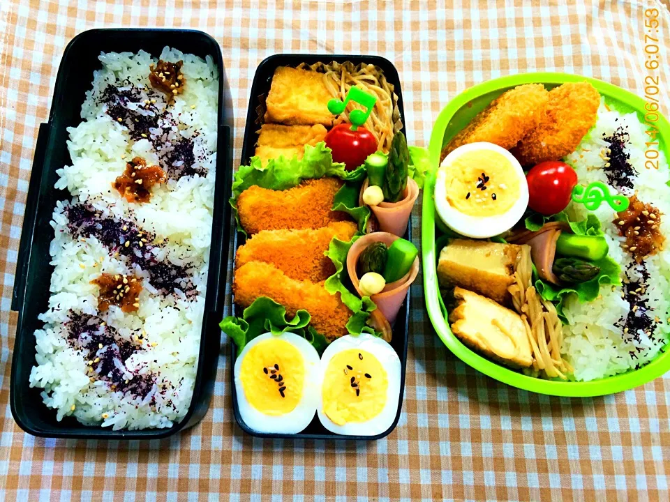 今日は２個弁当〜2014.6.2|こんぺいとうさん