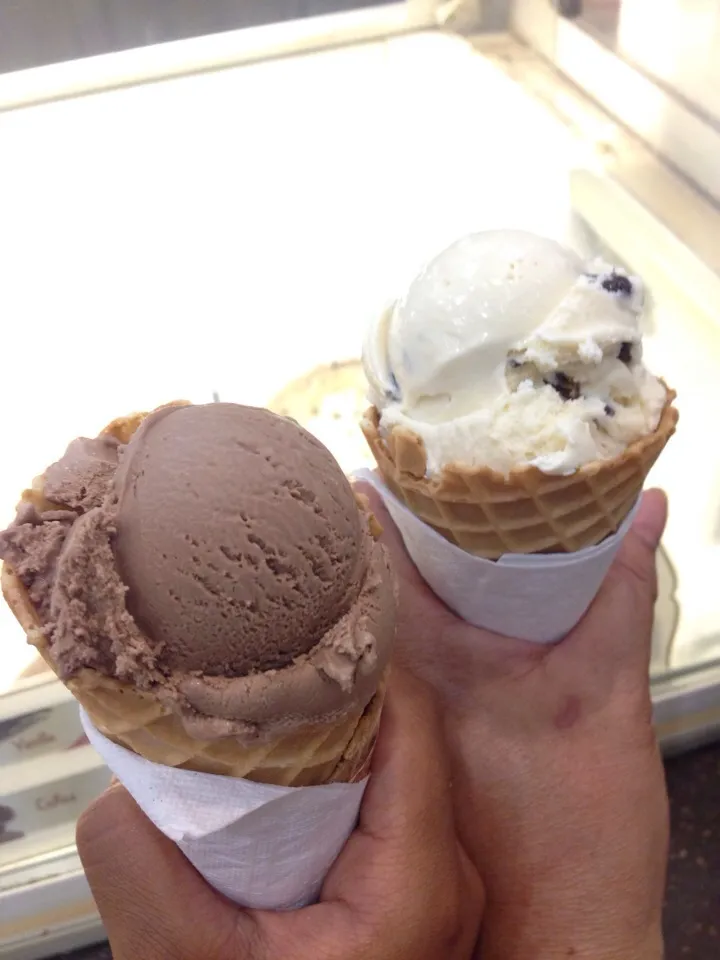 Chocolate & vanilla ice cream|Chloe Castilloさん